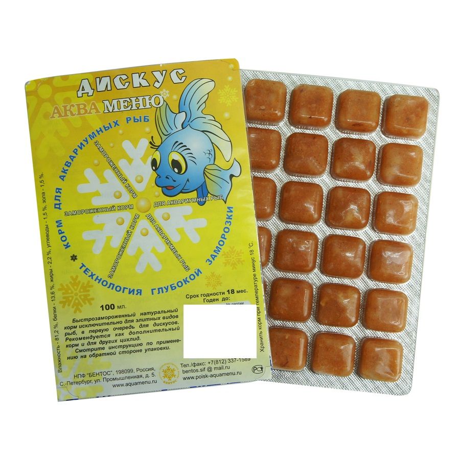 Аква Меню "Дискус меню" 100 гр свм корм для рыб (блистер)