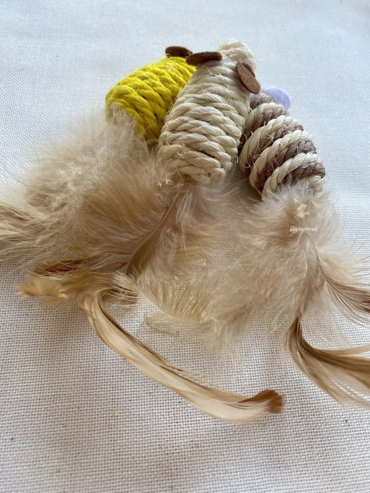 Triol: Набор игрушек для кошек "Активная игра 17", 3 мыши 55 мм, 22181056