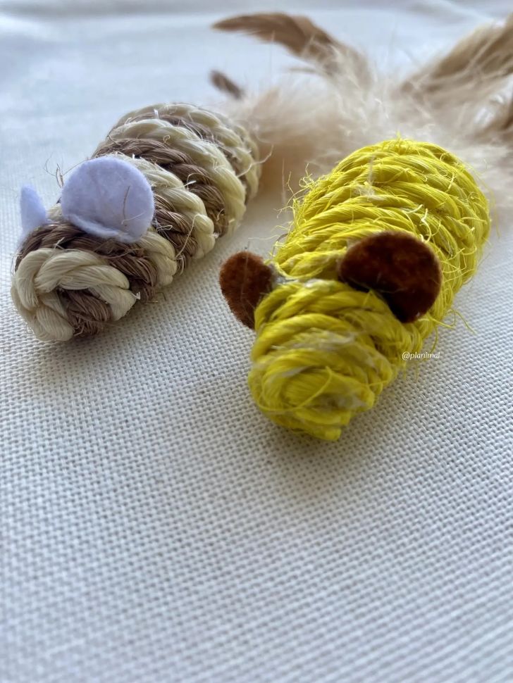 Triol: Набор игрушек для кошек "Активная игра 17", 3 мыши 55 мм, 22181056