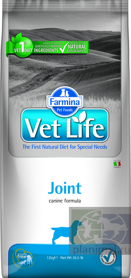 Vet Life Dog Joint, диета для собак при заболеваниях суставов, 12 кг