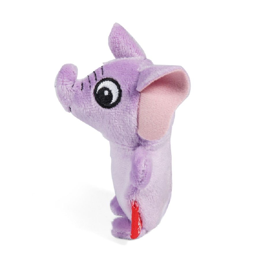 GiGwi Игрушка для собак Слон с пищалками 11 см, серия PLUSH FRIENDZ, арт. 75013