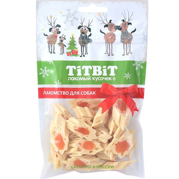 TiTBiT: Мармелад мясной с лососевой начинкой для собак (Новогодняя коллекция) 70 г