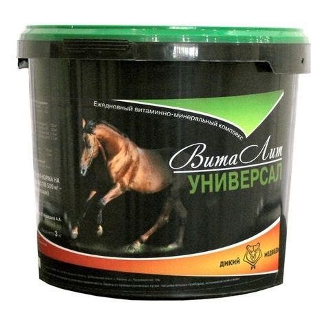 Дикий медведь: ВитаЛит 3 кг, витаминно-минеральный комплекс для лошадей