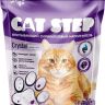 Cat Step: Arctic Lavender, силикагелевый наполнитель, с ароматом лаванды для кошек, 3.8 л, 1.8 кг