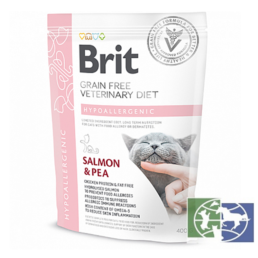Brit Cat Hypoallergenic беззерновая диета для кошек, 400 гр.