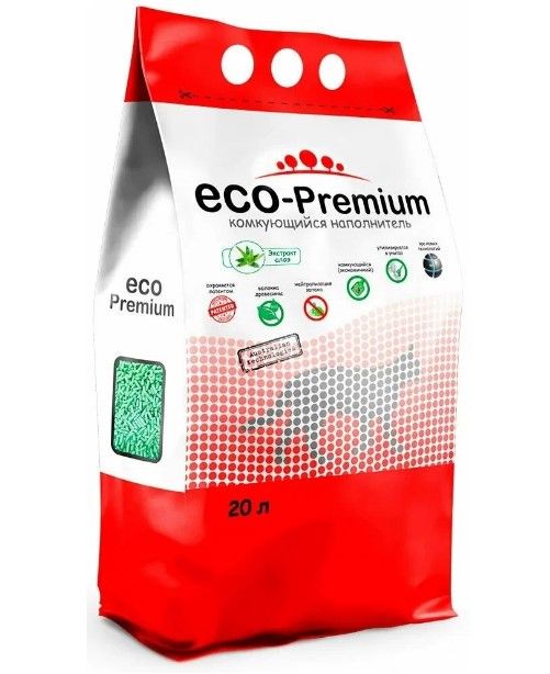 ECO Premium Алоэ наполнитель древесный 7,6 кг 20 л