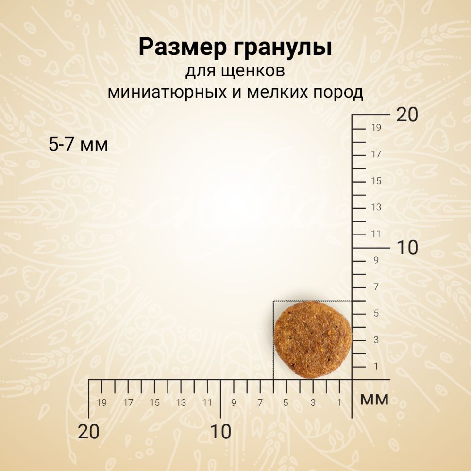 Craftia Natura: сухой корм, для щенков миниатюрных и мелких пород, из ягненка с перепелкой, 2 кг