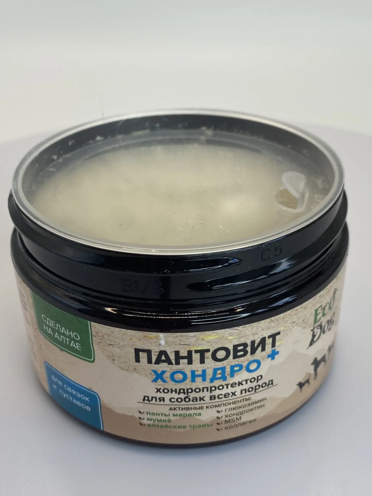 Идальго: Пантовит хондро + ЭкоДог, хондропротектор для собак и кошек с пантами марала, 300 гр.