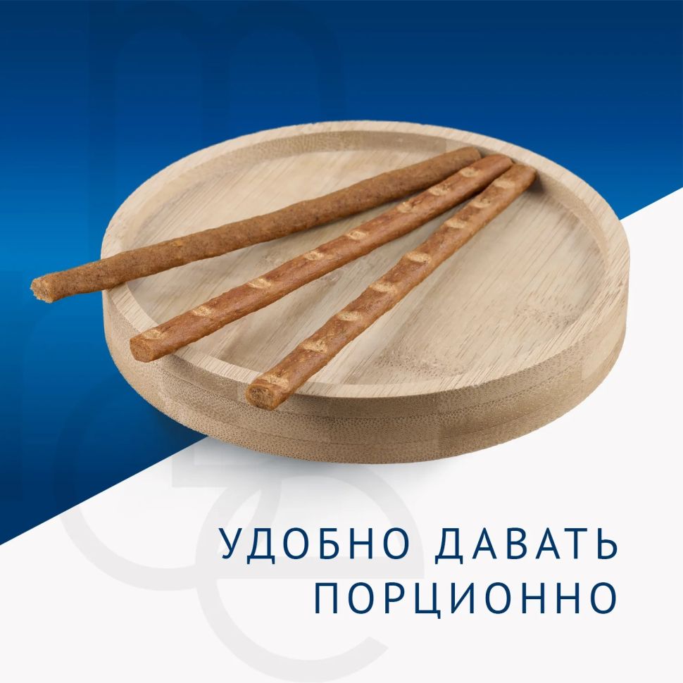 Лакомство Monge Gift Hairball для кошек "Мягкие палочки" с лососем и артишоком для вывода шерсти 15 гр