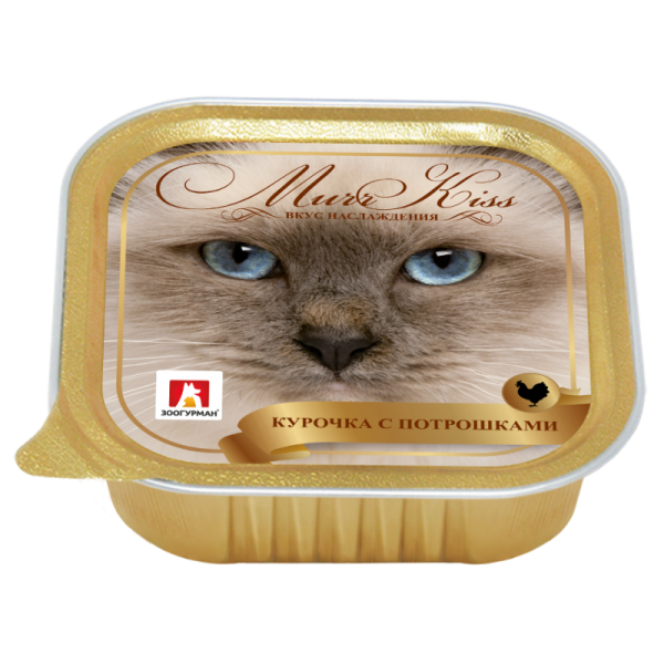 Зоогурман консервы MurrKiss курочка с потрошками для кошек, 100 гр.