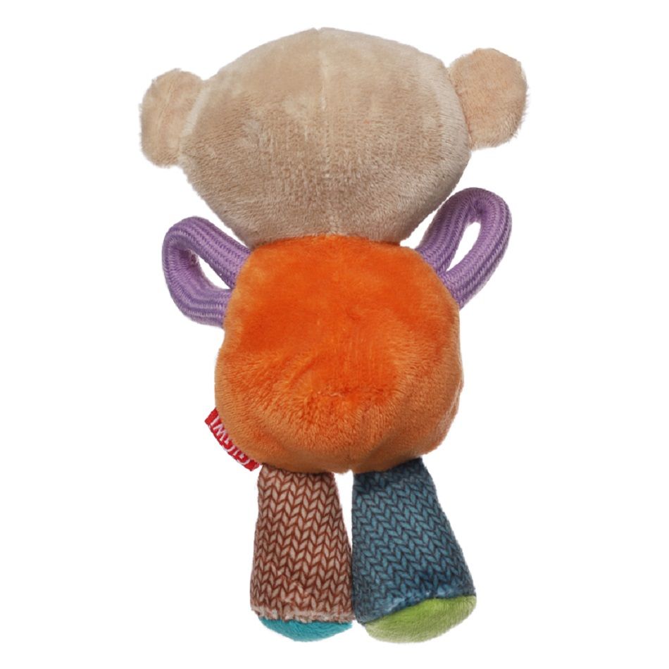 GiGwi Игрушка для собак Мишка с пищалками 17 см, серия PLUSH FRIENDZ, 75350
