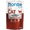 Monge: Cat Grill Pouch, паучи для взрослых кошек, новозеландский ягненок, 85г