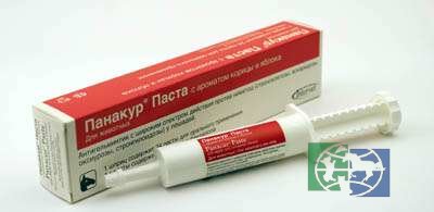 MSD: Панакур (Panacur Paste) паста, антигельминтное лекарственное средство для лошадей, 24 гр. на 600 кг 