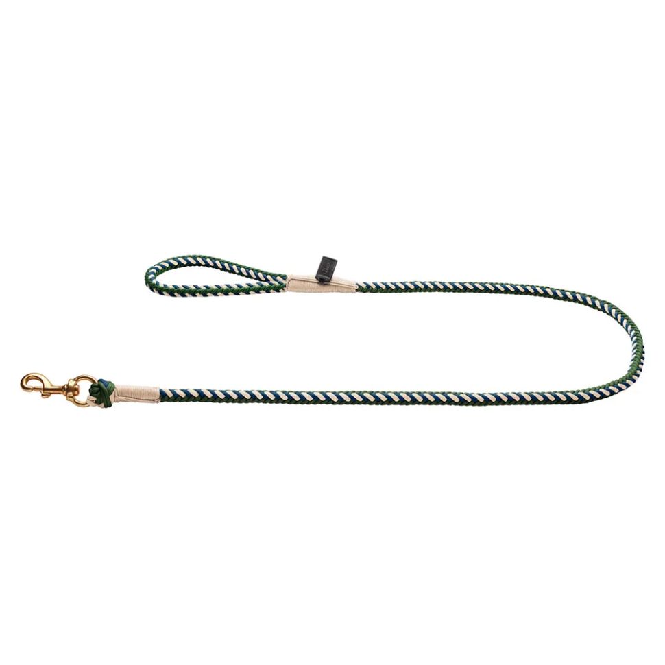 Hunter: поводок для собак, Tinnum 14 / 140, синий с зеленым