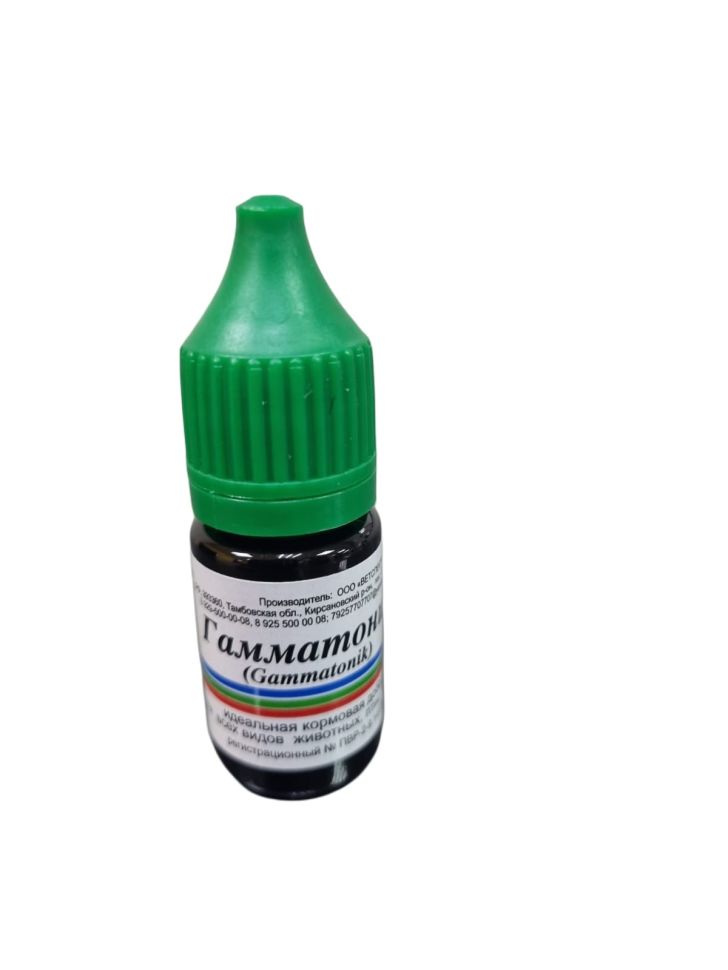 Ветспектрум: Гамматоник, кормовая добавка для обмена веществ, 10 мл