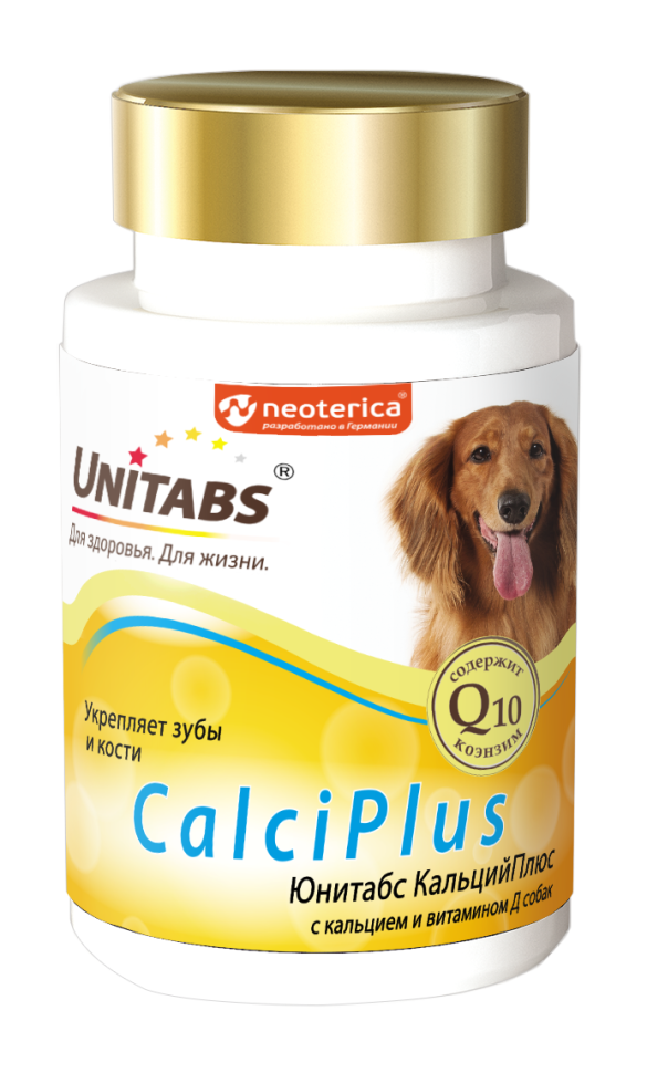 Unitabs: CalciPlus с кальцием, фосфором и витамином Д, 100 табл.