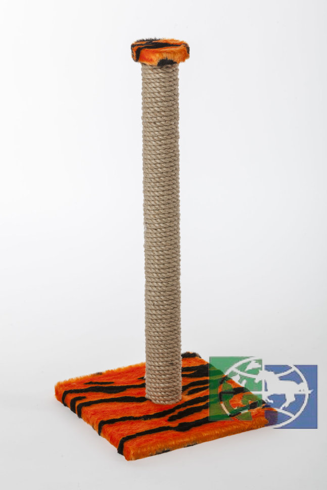 Велес: Когтеточка - столбик на подставке большой, сизаль, 300 х 300 х 670 мм, арт. 68с