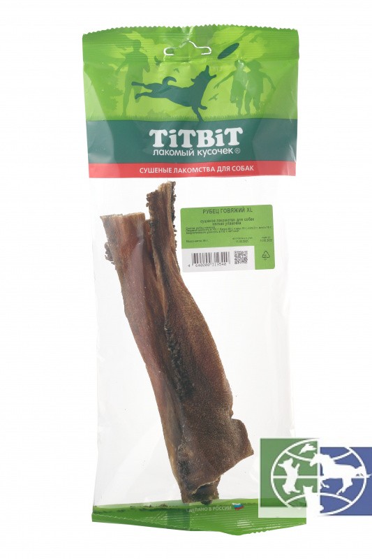 TiTBiT: рубец говяжий XL (мягкая упаковка), 66 гр.