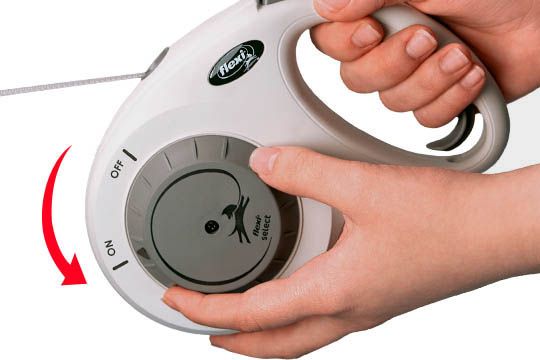 Flexi Рулетка Select Tape ремень 7 м с регулировкой длины, вес до 25 кг, лиловый, 80108F