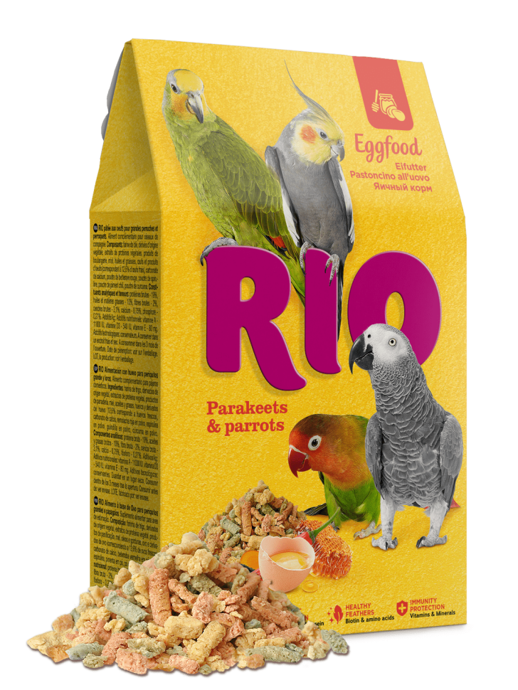 RIO: Яичный корм, для средних и крупных попугаев, 250 гр.