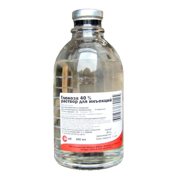 Bionit: Глюкоза 40%, 400 мл