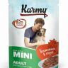 Karmy Мини Эдалт Телятина в соусе влажный корм для мелких собак, 80 гр.