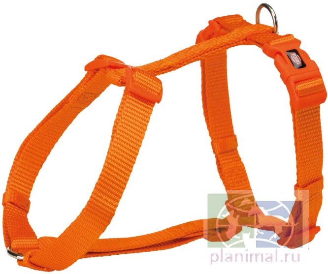 Trixie: Шлейка Premium H-Harness, M–L: 52–75 см/20 мм, папайя, арт.  203418
