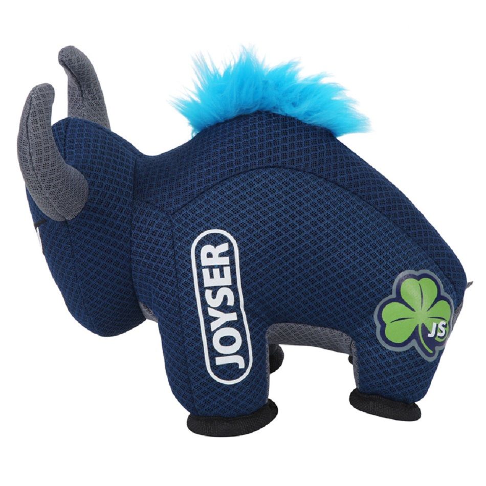 JOYSER Игрушка для собак Mightus Бык Bully с пищалкой M/L синий, 27 см, арт. 7024J