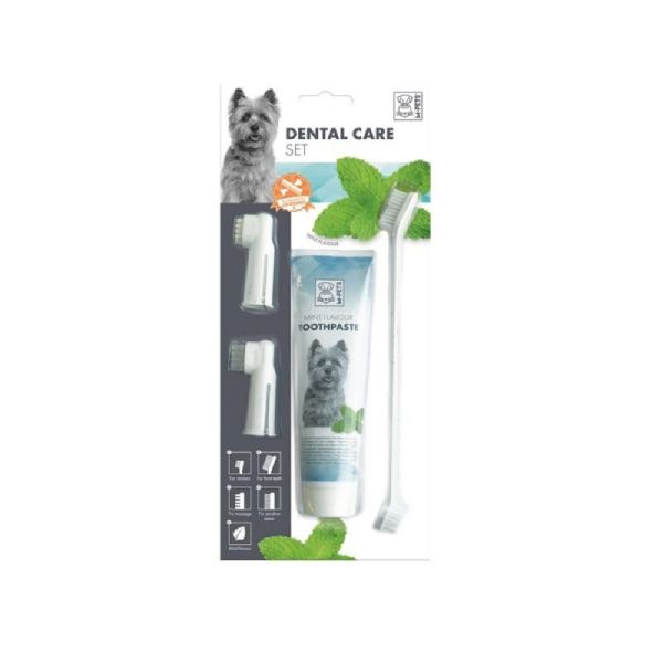 Набор MPets для ухода за зубами собак: паста, щётка, напалечники, арт. 10110799