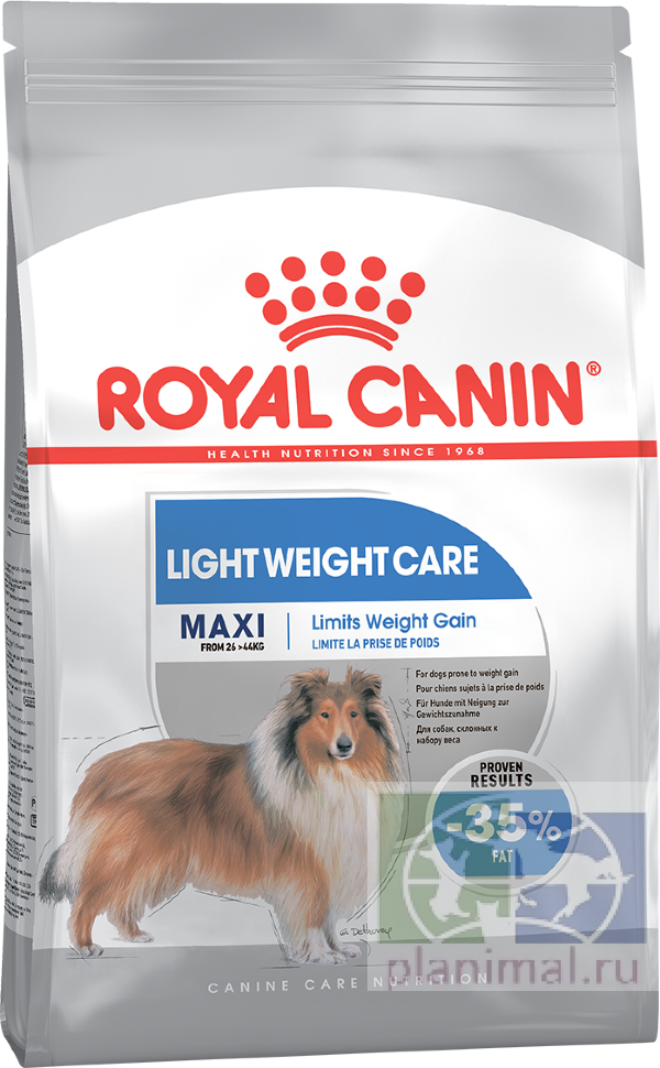 RC Maxi Light Weight Care сухой корм для крупных собак с ожирением / малоактивных  15 мес.-5 лет, 15 кг