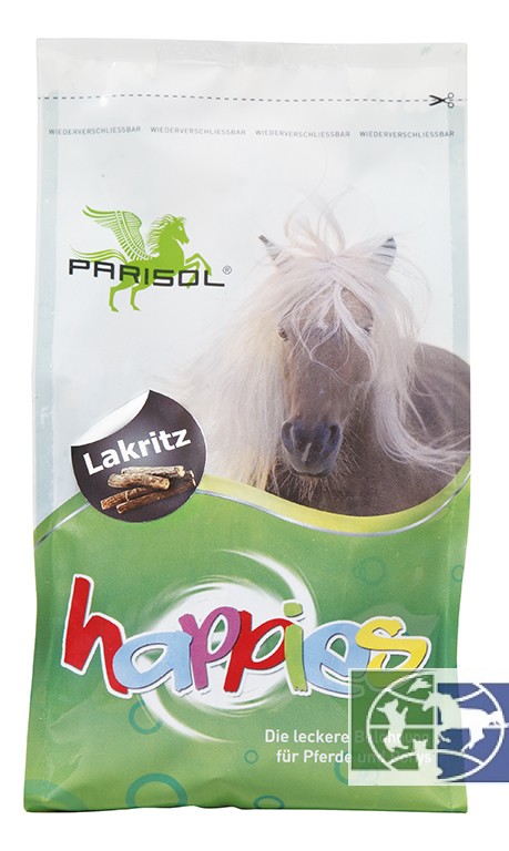 Bense-Eicke: Parisol Лакомство Happies Lakritz  Лакрица для лошадей, гранулы, 1 кг