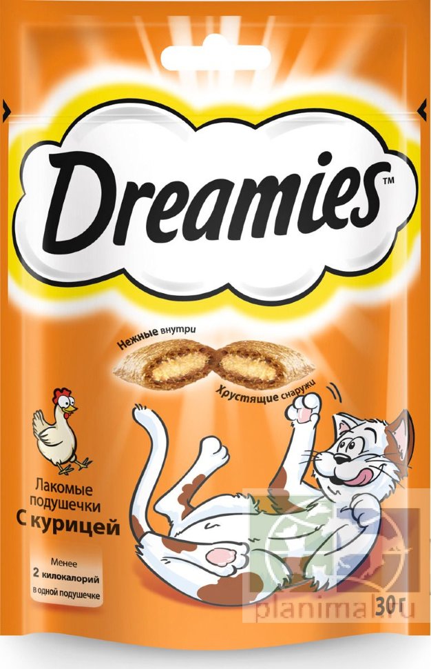 Лакомство для кошек Dreamies с курицей 30 гр.
