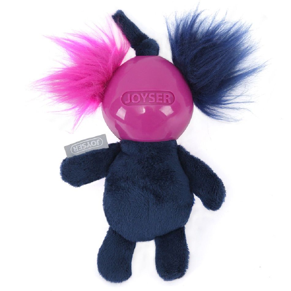 Игрушка для собак JOYSER Puppy Белка в резиновом шлеме с пищалкой S синяя, 14 см, арт. 7043J