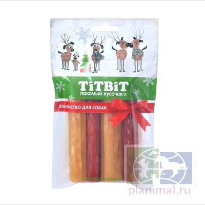 TiTBiT: Палочки мармеладные для собак Red snack (Новогодняя коллекция) 100 г
