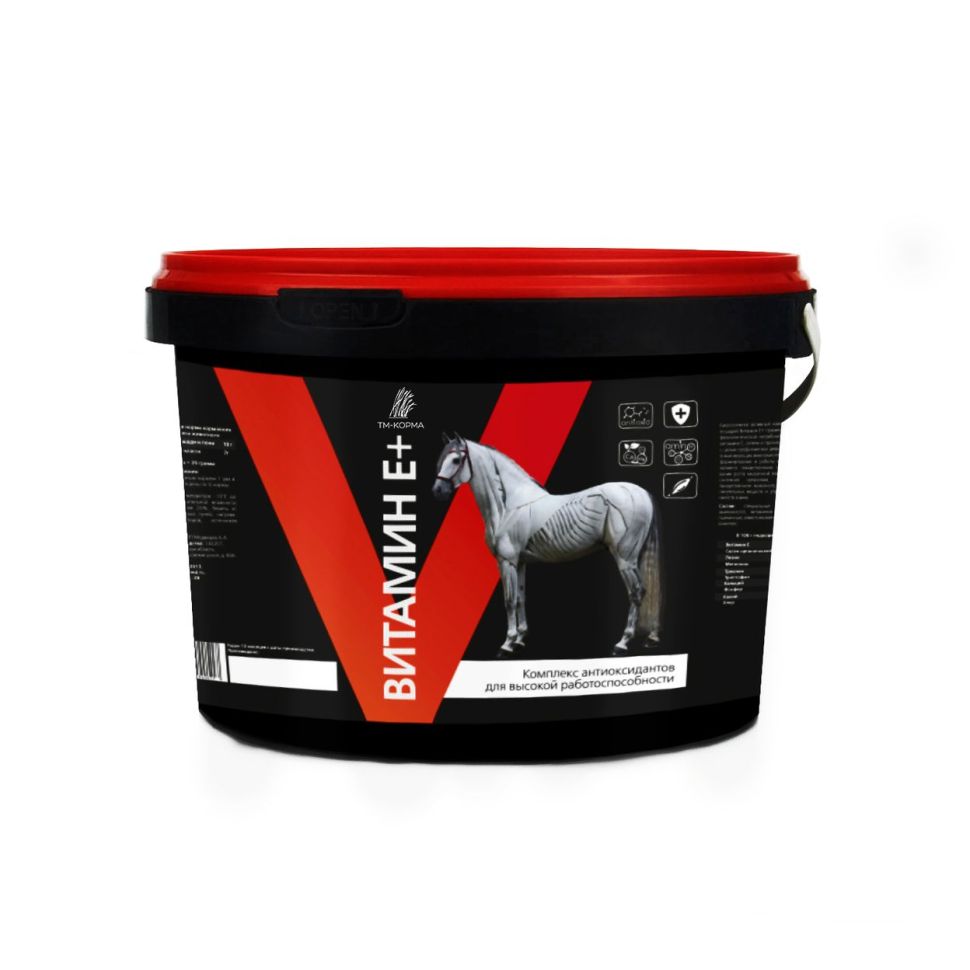 Дикий медведь: Витамин Е+  подкормка для лошадей с витамином Е и селеном 4 кг