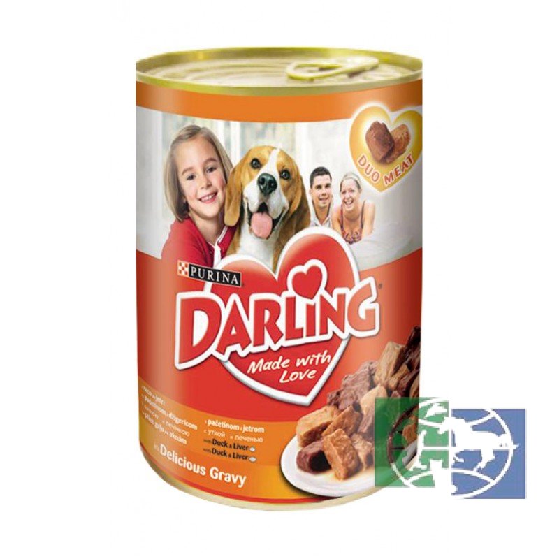 Консервы Purina Darling для собак всех пород, курица и индейка, банка, 1,2 кг