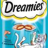 Лакомство для кошек Dreamies с лососем 60 гр.
