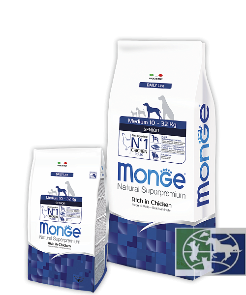 Monge Dog Medium корм для пожилых собак средних пород  3 кг