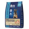 Brit: Premium Dog Sensitive, Сухой корм с лососем и индейкой, для собак, 3 кг