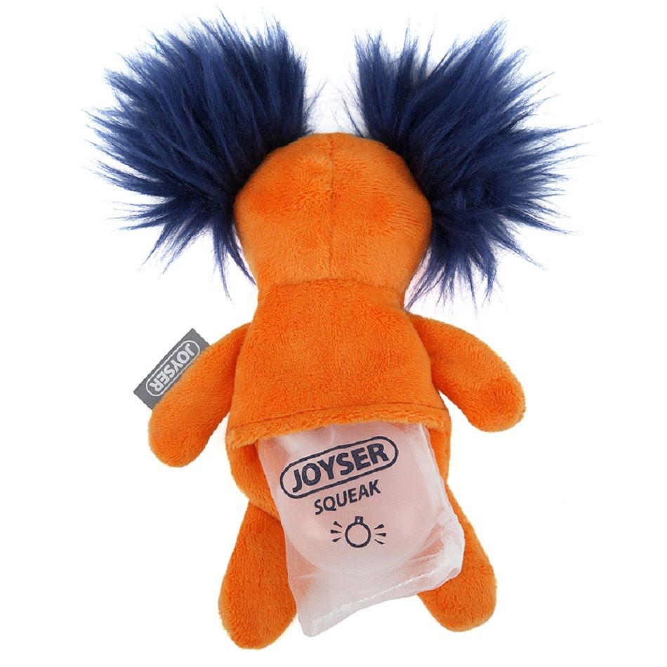 Игрушка для собак JOYSER Puppy Белка со сменной пищалкой S оранжевая, 15 см, арт. 7041J