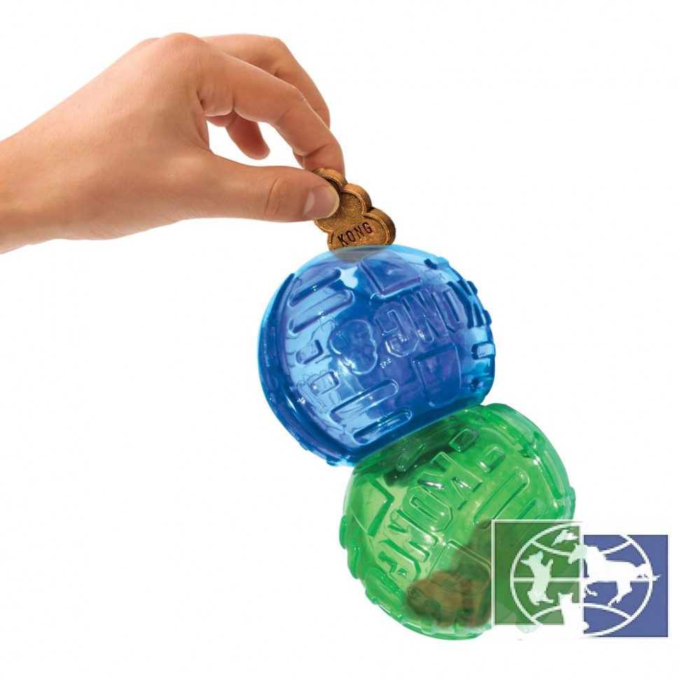 KONG игрушка для собак Lock-It мячи для лакомств, 3 шт.