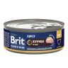 Brit: Premium by Nature, Консервы с мясом курицы и сыром, для кошек, 100 гр.