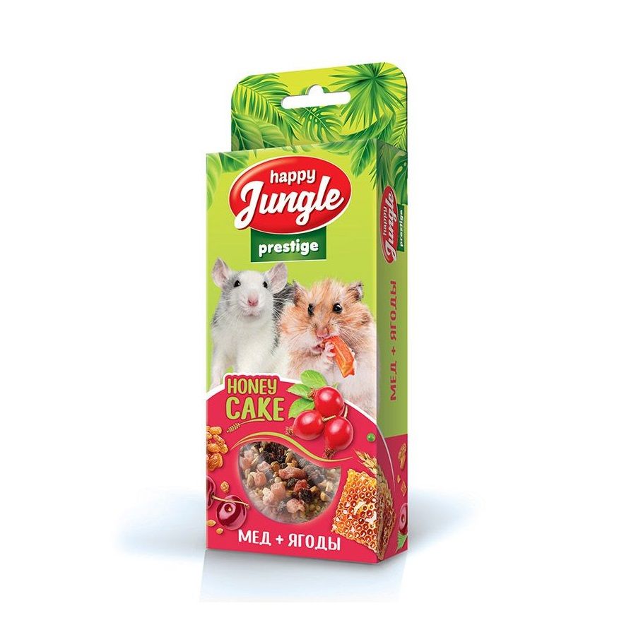 Happy Jungle: Prestige, лакомство для грызунов, Корзиночки мёд и ягоды, 85 гр