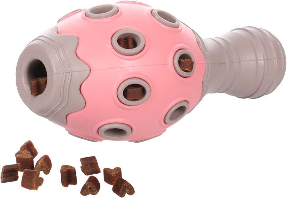 Flamingo: Игрушка для щенков Toy Puppy Benty Cone Pink Гибкий конус для лакомств, 15,3 х 6,6 х 6,6 см, розовый, резина, 523706