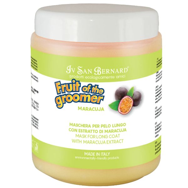 ISB: Fruit of the Grommer Maracuja, Восстанавливающая маска, для длинной шерсти с протеинами, 1 л