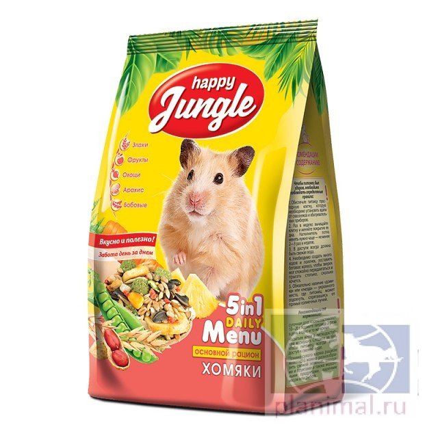 Happy Jungle корм для хомяков, 400 гр.