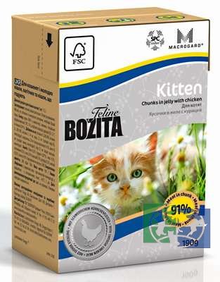 Bozita Feline Funktion Kitten кус. в желе с курицей для котят 190 гр.