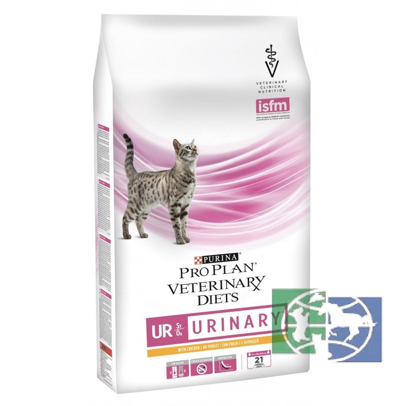Сухой корм Purina Pro Plan Veterinary Diets UR Urinary для кошек с болезнями нижних отделов мочевыводящих путей, курица, пакет, 1,5 кг