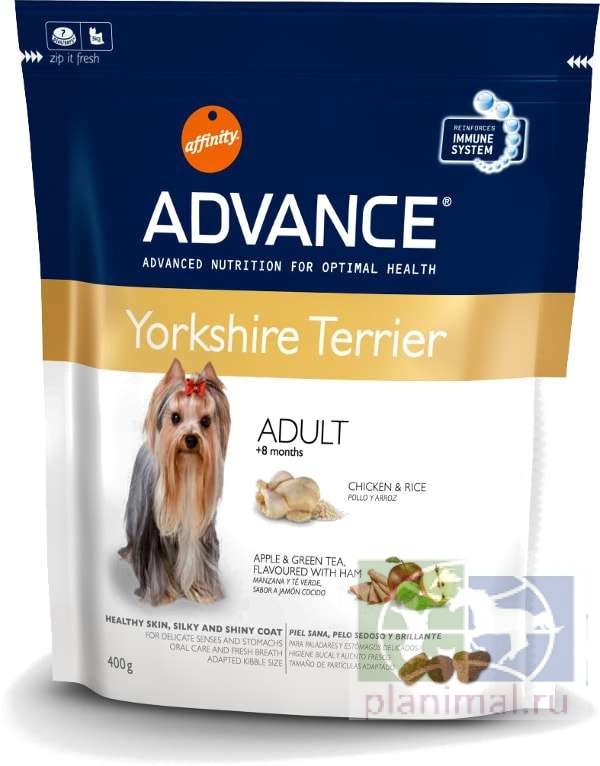 Advance корм для йоркширскх терьеров Yorkshire Terrier, 0,4 кг