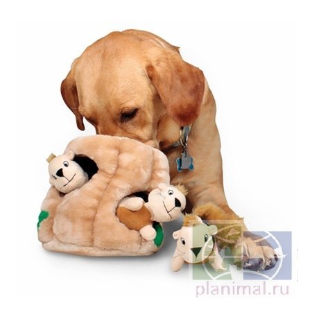 Petstages OH игрушка-головоломка для собак Hide-A-Squirrel (спрячь белку) средняя 15 см